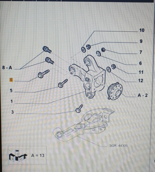 SURUB EXCENTRIC PUNTE SPATE Alfa Romeo 159-BRERA-SPIDER