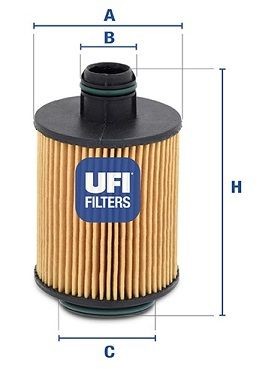 Filtru Ulei UFI 159 - BRERA - SPIDER - MITO - GIULIETTA