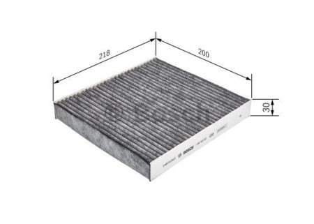 Filtru habitaclu BOSCH Carbon activ Alfa Romeo 159, BRERA, SPIDER