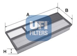 Filtru aer UFI Alfa Romeo MITO, Fiat 500,Lancia Ypsilon 1.3 Diesel