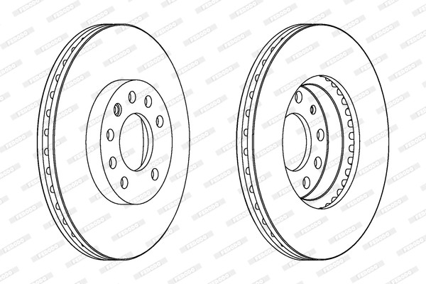 Disc Frana  Set discuri de frina (2 buc.) Fata Dreapta/Stanga CADILLAC BLS; FIAT CROMA; LADA NOVA; OPEL SIGNUM, VECTRA C, VECTRA C GTS; SAAB 9-3, 9-3X 1.5-2.8 08.94