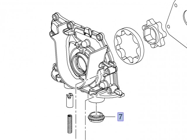 Oring Etansare, pompa ulei ALFA ROMEO 159, BRERA, GIULIETTA, MITO, SPIDER  1.6D-2.2D 06.06-