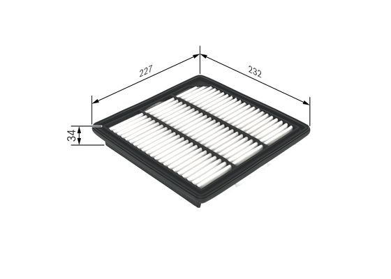 Filtru aer BOSCH FIAT FREEMONT 2.0D 08.11-