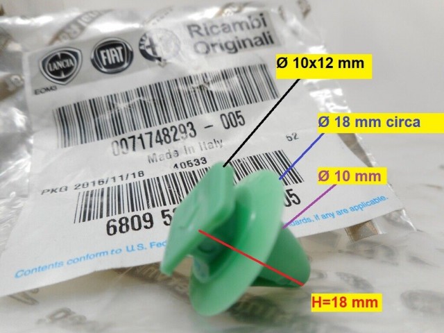 Clip bara fata VERDE Alfa Romeo Stelvio